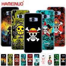 HAMEINUO one piece пиратский логотип аниме мультфильм чехол для мобильного телефона samsung Galaxy S9 S7 edge PLUS S8 S6 S5 S4 S3 MINI