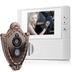 2,8 дюйма цифровой экран LCD видео звонок 3MP pixel Камера звонок кошачий глаз глазок 3X Zoom Главная домофон безопасности
