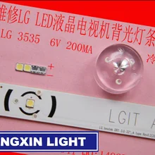 100 шт. для ремонта ЖК-телевизора LG светодиодный светильник на заднюю панель для телевизора, светильник s с диодом 3535 SMD светодиодный светильник 6V