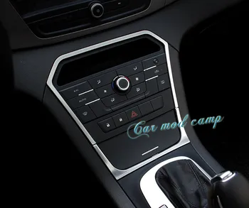 

ABS Matte Interior Central Middle Console Button Decorative Cover Trims 2pcs For MG GS 2015 2016 2017 Car Styling accessories!