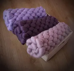 Ручной работы новорожденных тканые фон одеяло, новорожденных няня фотографии реквизит коричневый бежевый розовый шерсть Коренастый слой