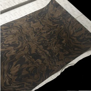 

5pcs Length: 2.5Meters Thickness:0.25mm Width:55cm Technology Black Walnut Tree Burl Wood Veneer