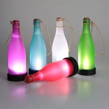 

5PCS Solar Garden Light Sense Cork Wine Bottle LED Hanging Lamp Party Courtyard Patio Pathway Home Decoration