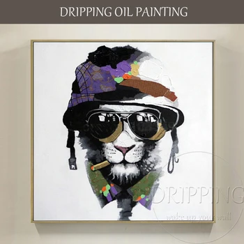 

Wholesale 10 Kinds of Dog Oil Painting Artist Hand-painted High Quality Cheap Price Animal Dog Oil Painting for Friend Gifts