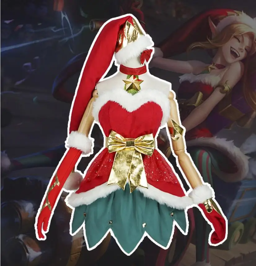 Irelia H Store LOL Косплей Jinx ледяной фестиваль jinx Рождественский комплект косплей
