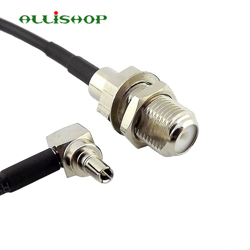 

ALLiSHOP 0-3Ghz Extension crc9 connector to F female socket jack adapter RG174 cable for 3G Huawei AP E156/E159/E1612/E160