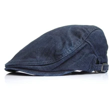 Мужские повседневные джинсовые шапки плюща, мужские повседневные Шапки Newsboy, плоская остроконечная шляпа, женские джинсовые береты