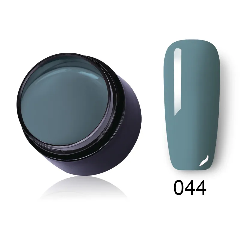 LEMOOC чистый цвет гель-краска УФ-гель для ногтей Замачивание от ногтей светодиодный лак для ногтей 180 цветов блеск 5 мл Краска Гель-лак для ногтей - Цвет: 044