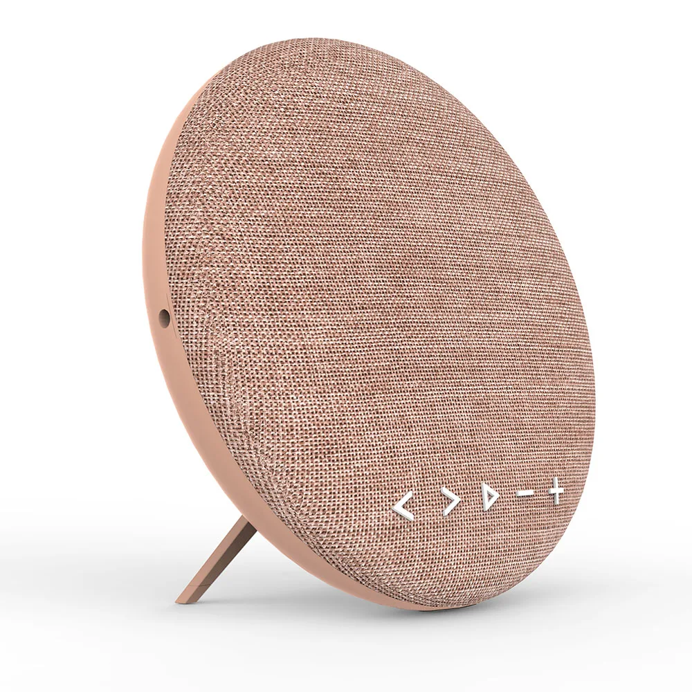 Cloth Speaker With Leather Strap Bluetooth Speaker Fashion Unique Round