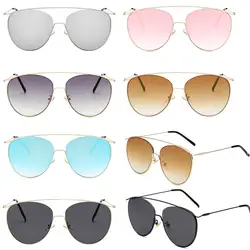 Okulary солнцезащитные очки Для женщин 2019 Винтаж Мода Покрытие Солнцезащитные очки металлический каркас Для мужчин открытый gafas-де-сол UV400