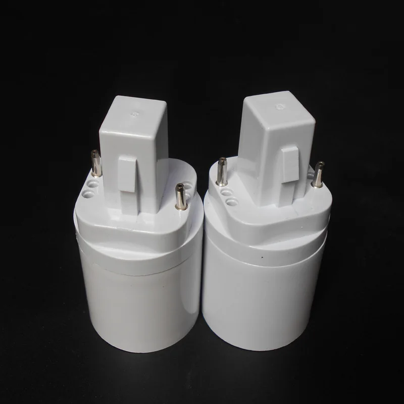 ABS LED G24 к E27 адаптер гнездо галогенная CFL лампа база конвертер e27 g24 держатель лампы