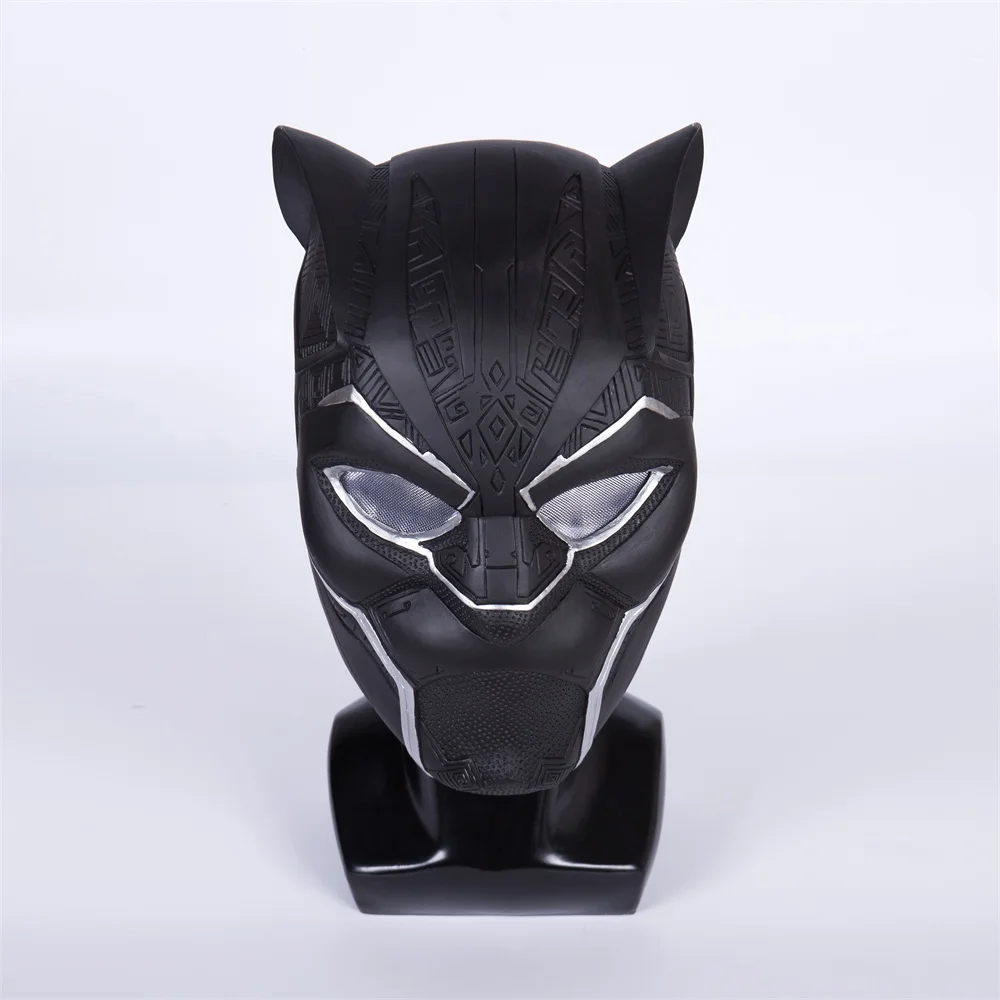 2018 New Black Panther Helmet Cosplay T'Challa Mask Halloween Party Helmet Prop (3)
