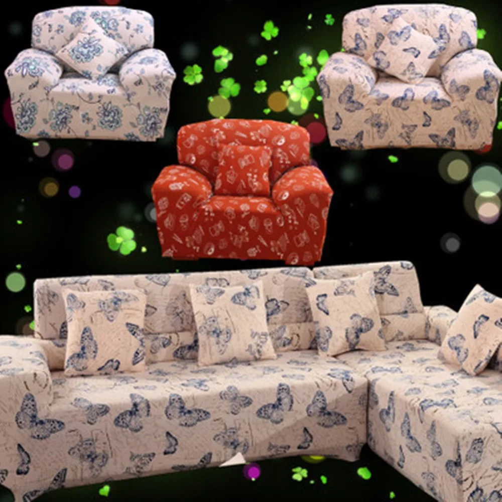 Slipcovers эластичный чехол для дивана все включено нескользящий секционный эластичный чехол для дивана с принтом протектор дивана кресло полотенце