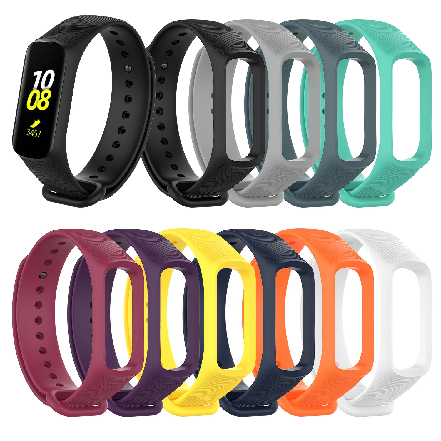 Для Samsung Galaxy Fit e/R375 силиконовый регулируемый сменный ремешок для наручных часов