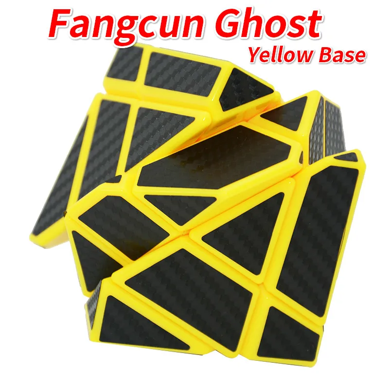 

FangCun 6cm 3x3 Ghost Guimo Strange-shape Cube Yellow Base Magico Cubes Puzzle Sticker Speed Cube Educational Toys Ghost Puzzle