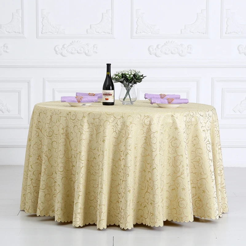 

New Arrival Hook Flower Round Table Cloth Jacquard Hotel Decorations Tablecloths Rectangular Party Tablecloths For Parties