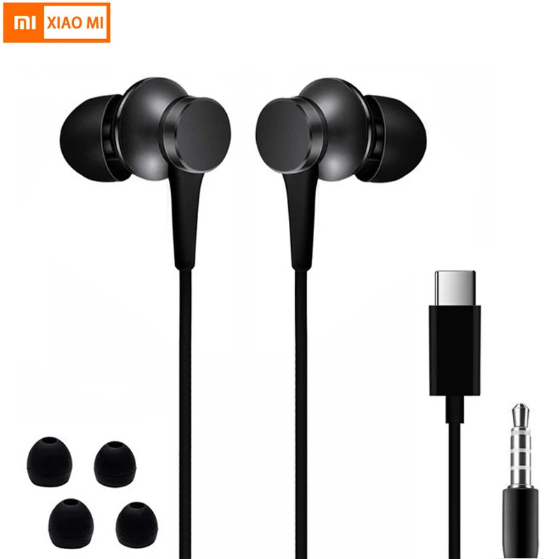 

Xiaomi Piston 3 Earphones USB Type C Mi 3.5mm Headset with Mic Volume for Xiaomi Mi 6 8 HUAWEI Mate 10 20 Pro X RS P20 Pro