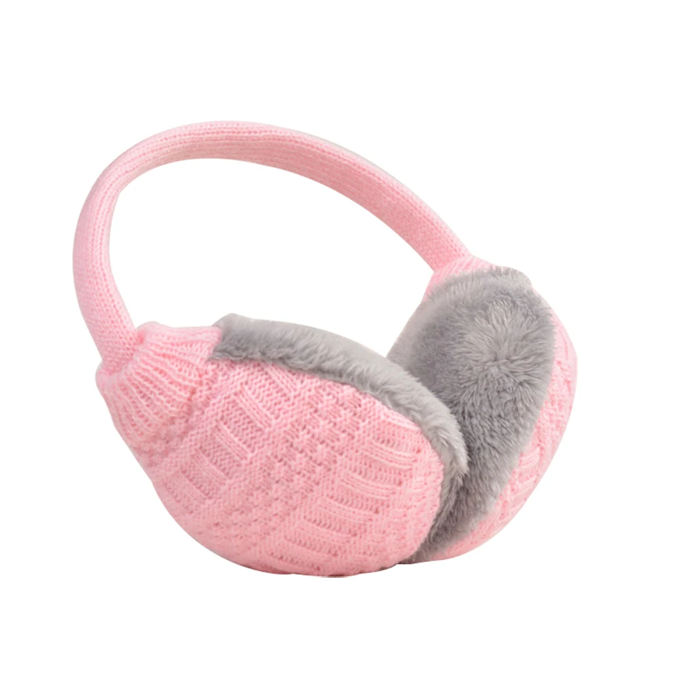Cozy Design Fluffy Winter Adjustable Earwarmers Knitted Soft Warm Ear
