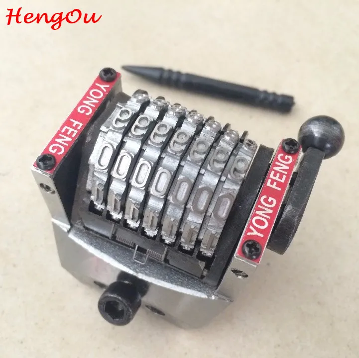 

1 piece 7 digits Hengoucn offset printing machine GTO numbering machine Vertical Clockwise Forward jump mode 9012345