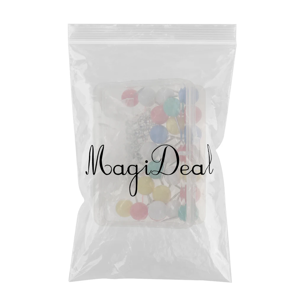 25 Pieces Colorful Round Bead Stopper Positioning Needle Location Pins Patchwork Sewing Pins DIY Tools