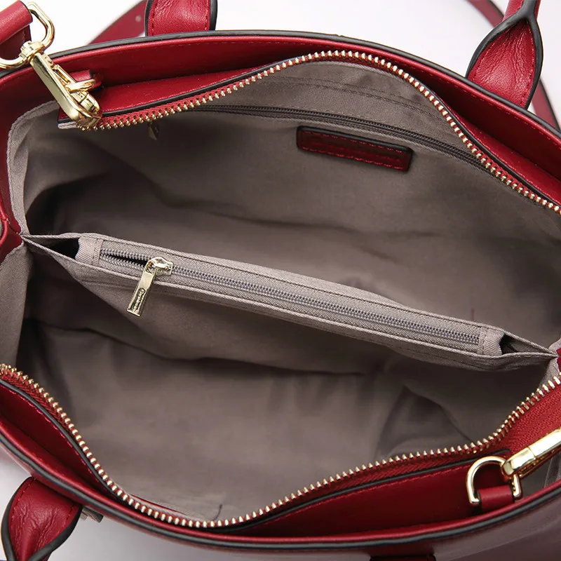 Elegant trendy three-dimensional design fashion Genuine Leather women handbags luxury simple brand-name women's shoulder bag