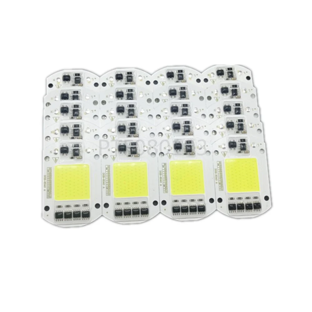 Светодиодный чип COB 50 Вт 220 В 110 вход умный IC драйвер подходит для улицы DIY