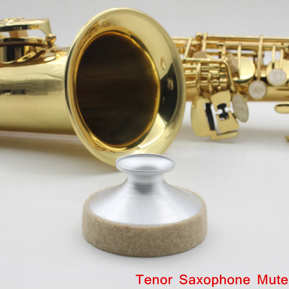 Saxophone Mute Silencer Metal Dampener Light-weight for Tenor Saxophone Sax Professional Accessories