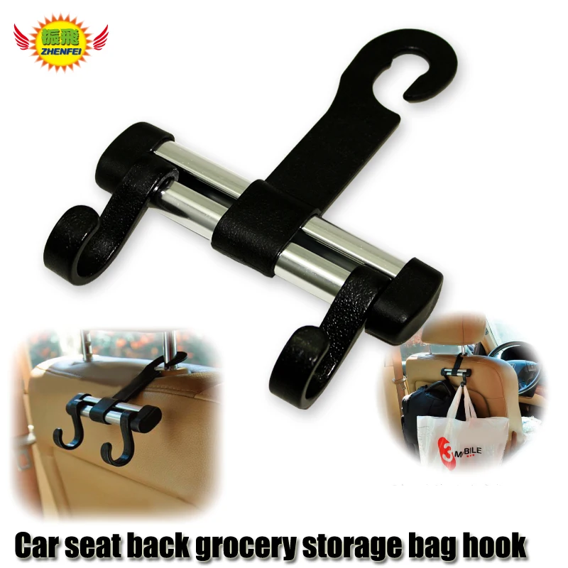 Car Rear Seat Hook auto accessories in the car styling Multifunction Headrest Hook for Storage Bag Hanger beverage bottle hook