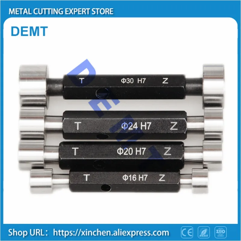 

High precision Glossy plug gauge GO/NO GO Gage Metric Gauge H7 Precision Internal smooth Gage Fine,Pitch gap Test Tool 1pcs