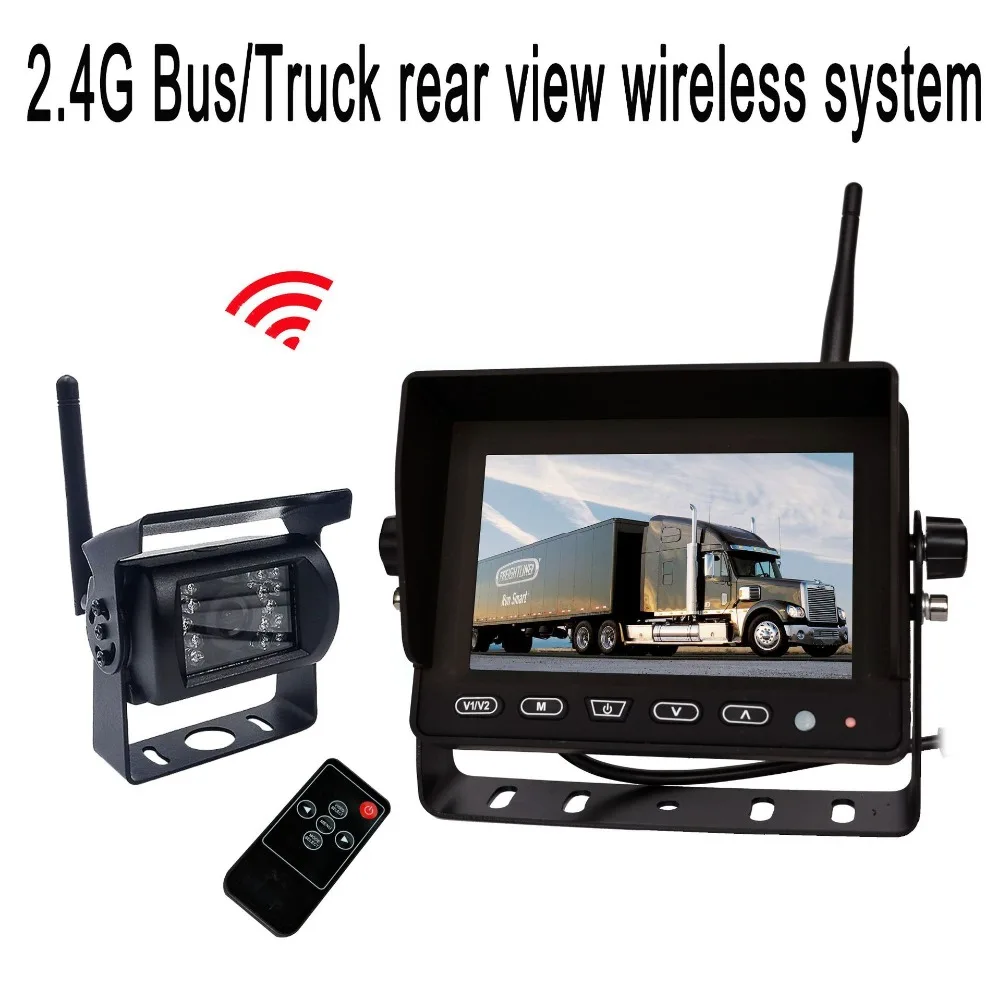 

ACCFLY 5 inch Wireless Backup Camera Kit Waterproof Wireless Rear View Camera,Night Vision Reverse Rearview Cam for Truck