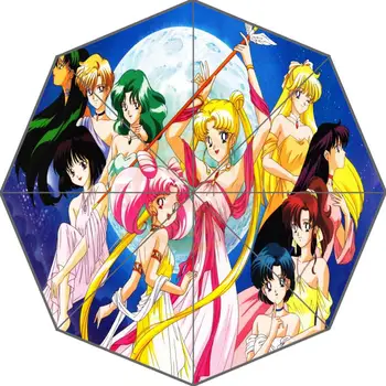 

Hot Sale Custom Sailor Moon Cartoon Adults Universal Design Fashion Foldable Umbrella Good Gift Idea!Drop Shipping U30-113