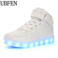ビッグサイズ 35-46 Led ライト靴男性大人のための 2018 ファッション発光通気性 Usb グローイング男性の靴カジュアル zapatillas ルクス