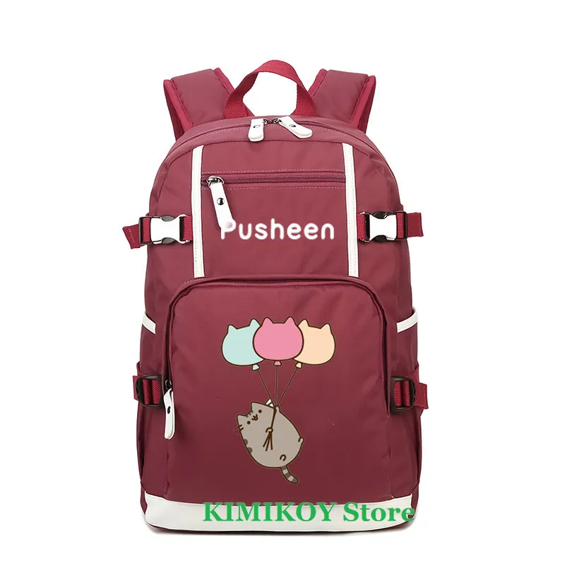 Cat Skating Cute Fat Cat backpack mochila Rucksacks ...