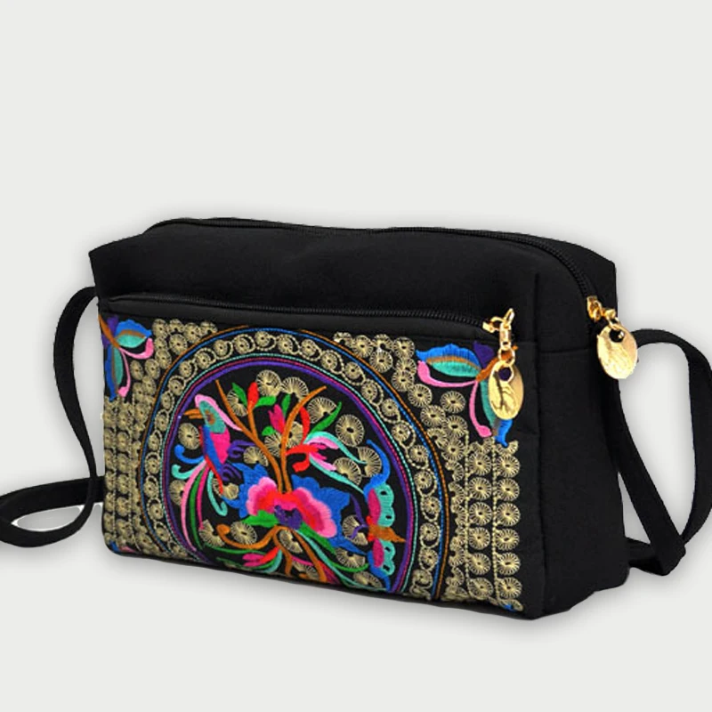 Casual New Women Chinese Style Crossbody Bag Ethnic Embroidered