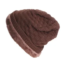 Плотные шапочки Для мужчин зимняя шапка Кепки S Skullies В Капот Шапки для Для мужчин Для женщин шапочка теплая Мешковатые Вязаная Кепки головные уборы для Для женщин