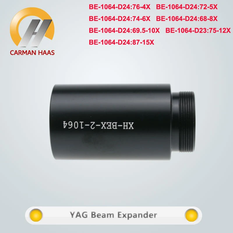 Carmanhaas волоконно YAG 1064nm 4X 5X 6X 8X 10X 12X 15X расширитель пучка M22* 0,75 для лазерная маркировочная машина для резки