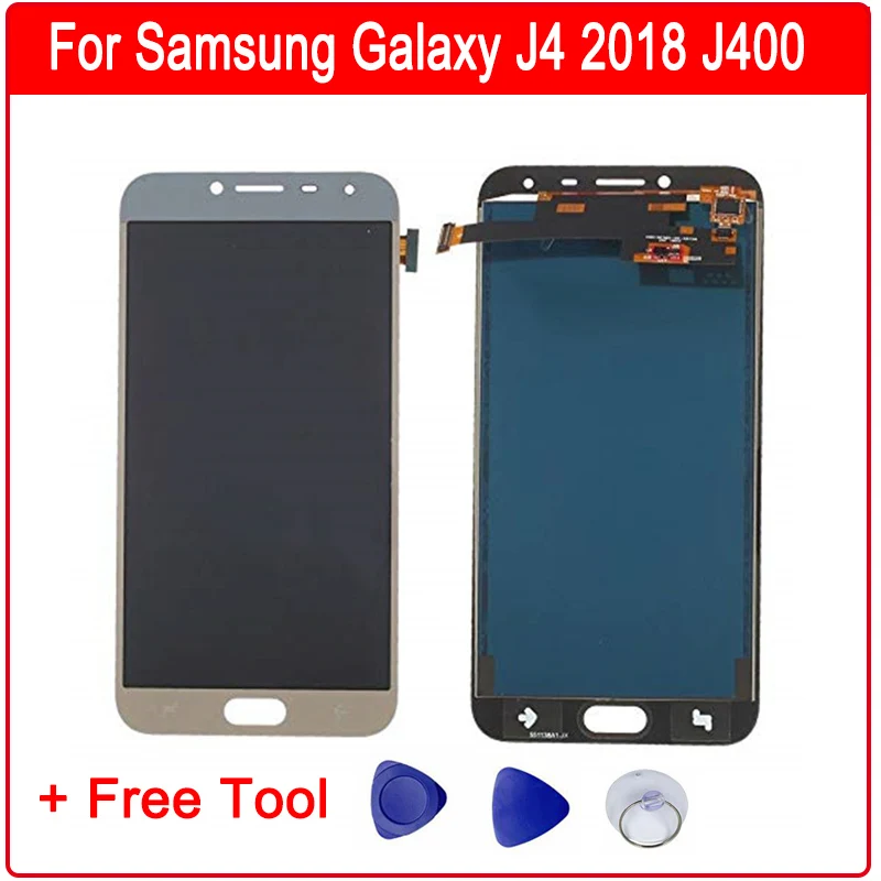 Для samsung Galaxy J4 J400 J400F J400H J400G J400P J400M Регулируемый комбинированный ЖК-дисплей+ Замена сенсорного экрана