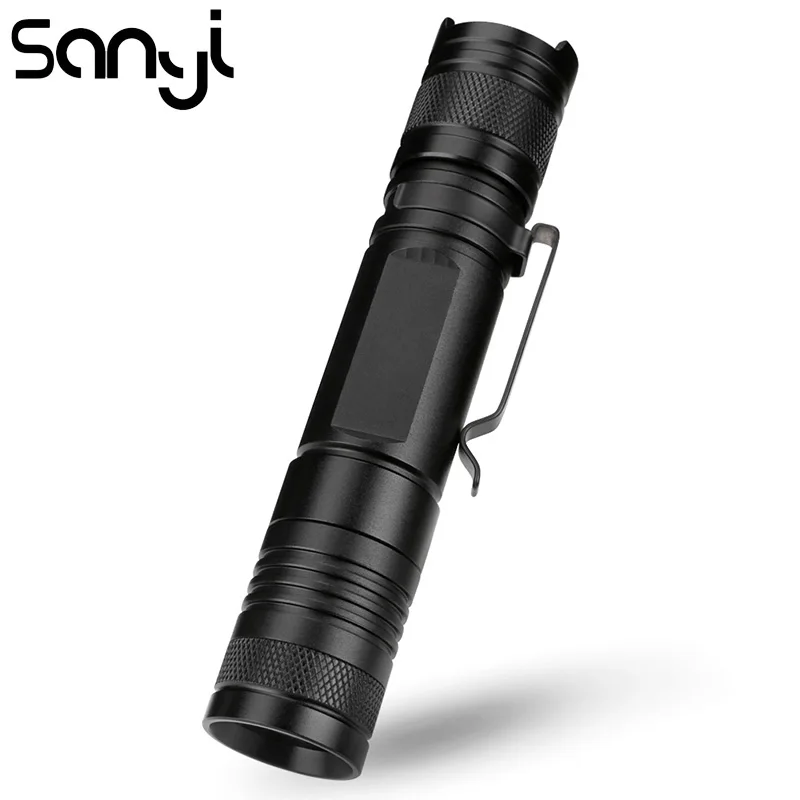 Фонарик SANYI T6 фонарик 3800 лм с 5 режимами фонарики зумом или фиксированным фокусом