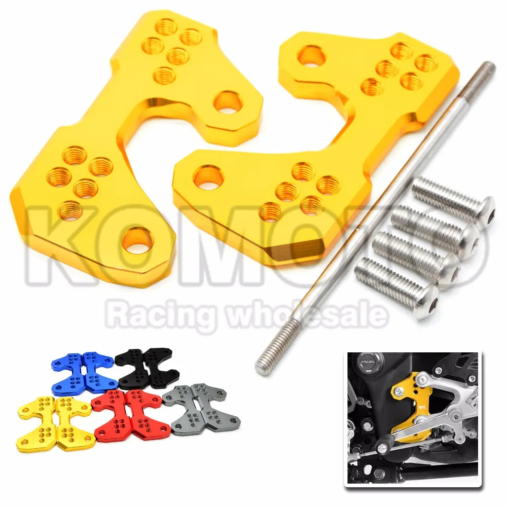 

Motorcycle  Accessories CNC Aluminum Rearset Base For Yamaha YZF R3 YZFR3 yzf-r3  2015 2016 MT-03 MT03 mt 03 2015-2016