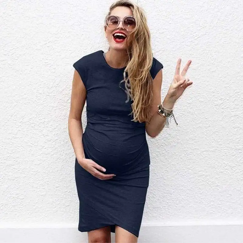 

Summer Dresses Maternity Clothes For Pregnant Women Short Sleeve Vestidos Pregnancy Dress Maternity Clothing Mother Wear 5XL