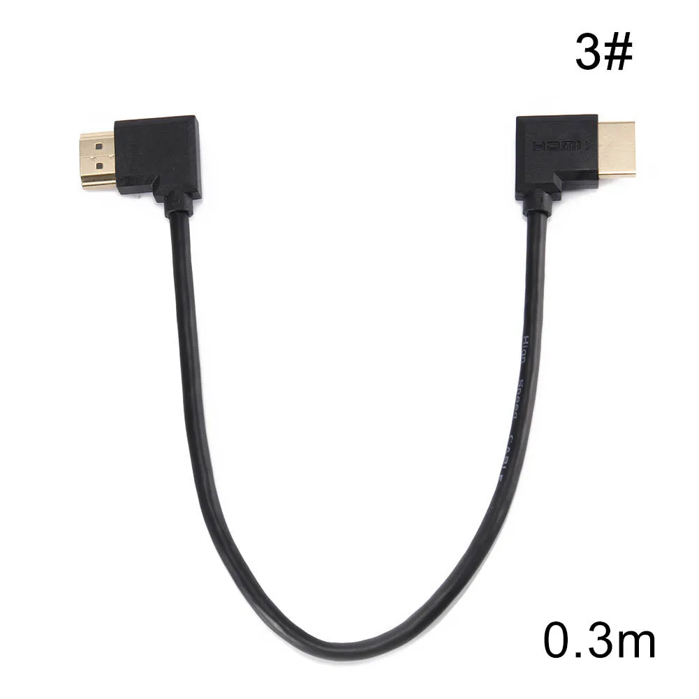 0,3/0,5/1 м мини HDMI конвертер «Папа-мама» вверх вниз вправо влево Угловой Кабель-адаптер дропшиппинг - Цвет: 3