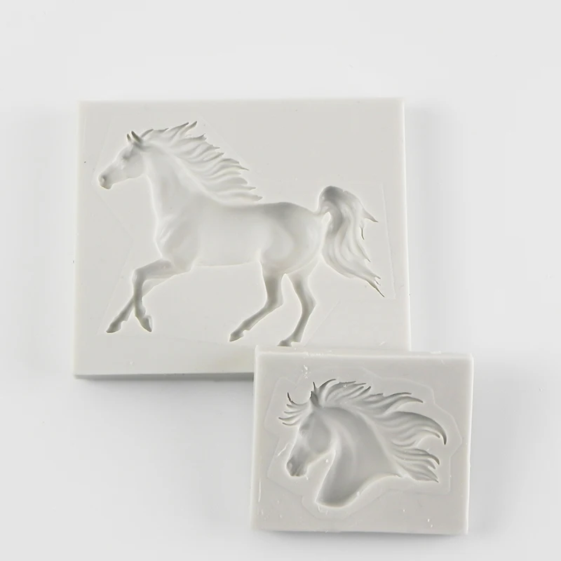 3D форма лошади силиконовая форма для торта помадка инструмент для украшения торта конфеты Fimo глина Шоколадное Мыло Формы для выпечки формы для выпечки