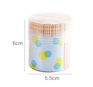 DecorRack 2 Toothpick Dispensers With 600 Natural Wood Toothpicks