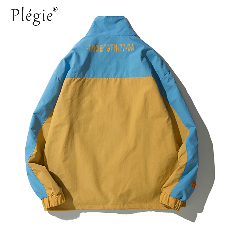Plegie 2018 Autumn Hip Hop Jacket Windbreaker Men Streetwear Color Block Jacket Coat Vintage Casual Half Zipper Track Jackets Plegie 2018 Autumn Hip Hop Jacket Windbreaker Men Streetwear Color Block Jacket Coat Vintage Casual Half Zipper Track Jackets