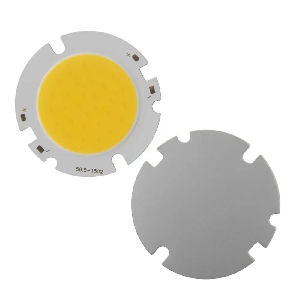 

1pcs 5pcs 10pcs round COB chip DIY Light Source 100lm/w 15W 60mm 42mm COB led Cold Warm Nature White for downlight