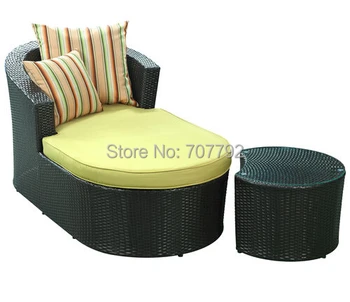 

new product outdoor wicker patio cosy chaise lounge