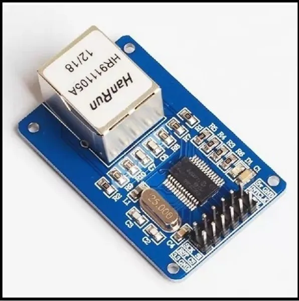 ENC28J60 LAN Ethernet Network Board Module for arduino 25MHZ Crystal AVR 51 LPC STM32 3 3V