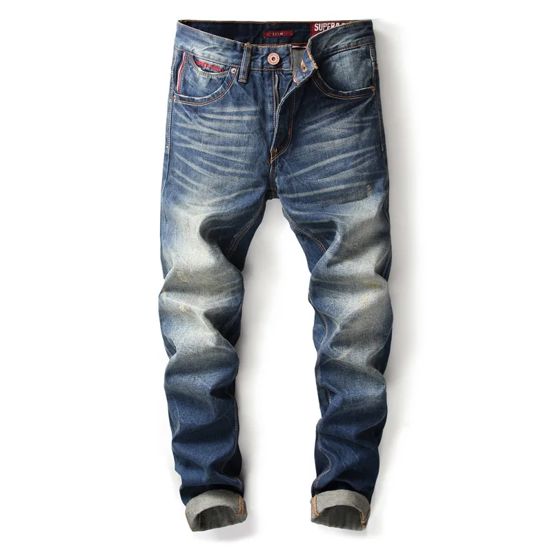 

SHABIQI 2019 Hot Sale Fashion Men Jeans Dsel Brand Straight Fit Ripped Jeans Designer 100% Cotton Distressed Denim Jeans Men,777