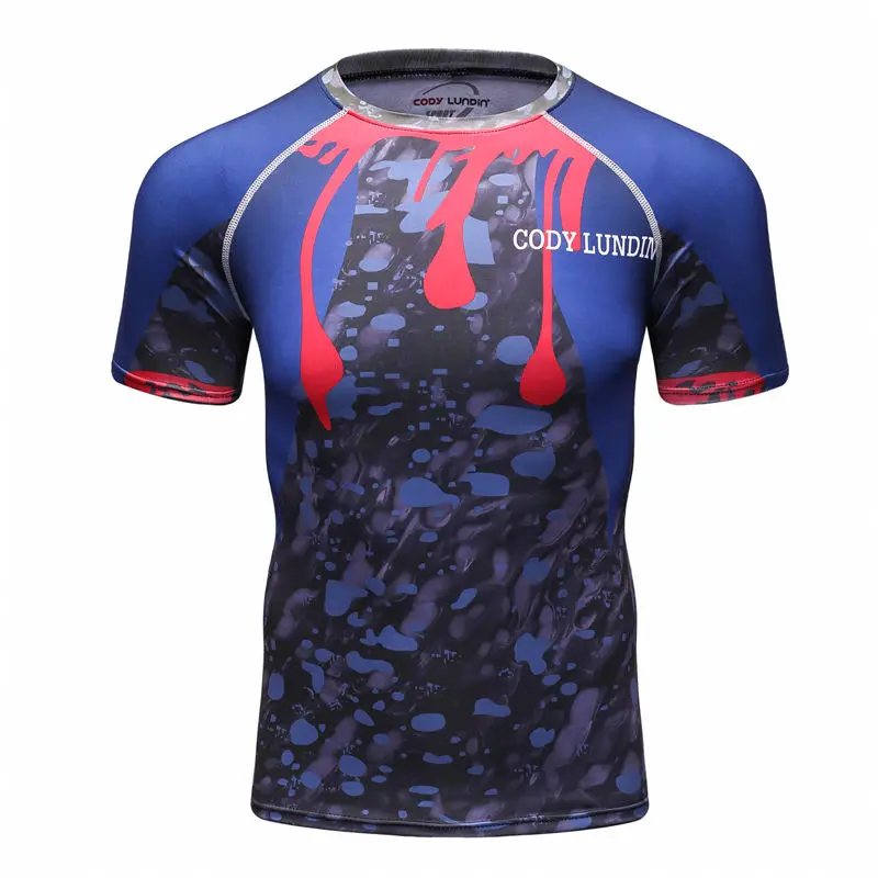 Men's Running T Shirt Fitness Tops New Cosplay short Sleeve Basketball