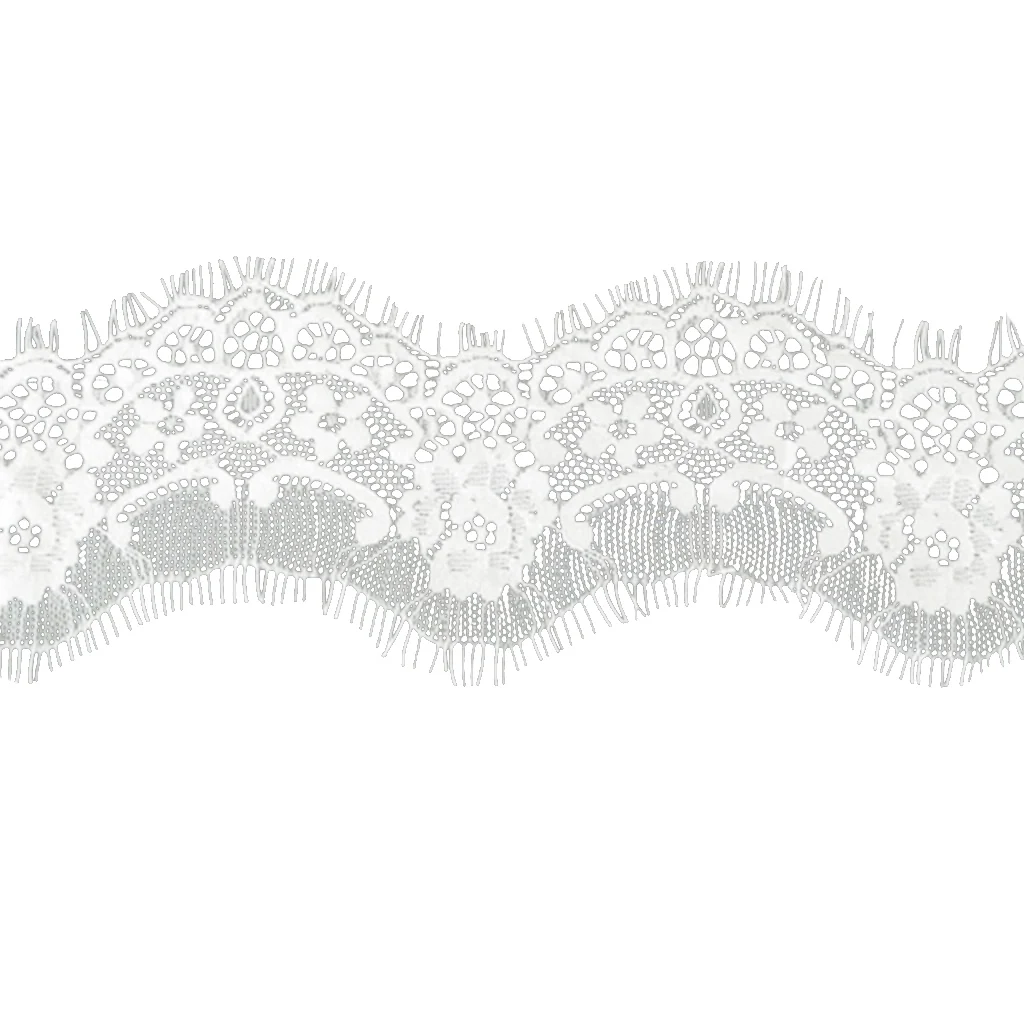 3 Yards Eyelash Lace Trim Ribbon DIY Accessory Floral Sewing Dress Home Decoration 